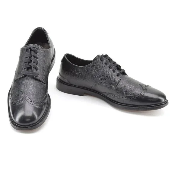 Men rag & bone Pebble Leather Brogue Wingtip Oxfords 42